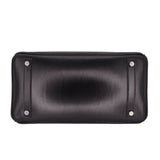 Herm�s 30cm Birkin Black Box Calf Leather Palladium Hardware