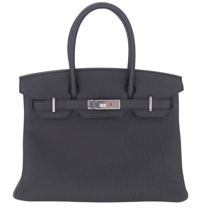 Herm�s 30cm Birkin Black Togo Leather Palladium Hardware