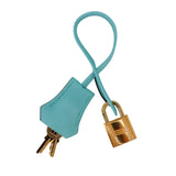 Herm�s 30cm Birkin Bleu Atoll Epsom Leather Gold Hardware