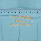 Herm�s 30cm Birkin Bleu Saint Cyr Matte Alligator Gold Hardware