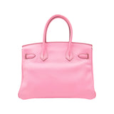 Herm�s 30cm Birkin Bubblegum Swift Leather Gold Hardware