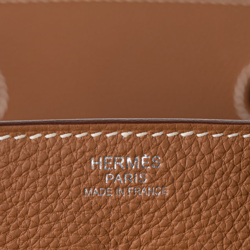 Herm�s 30cm Birkin Gold Togo Leather Palladium Hardware