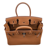 Herm�s 30cm Birkin Gold Togo Leather Palladium Hardware