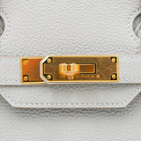 Herm�s 30cm Birkin Gris Perle Togo Leather Gold Hardware