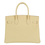 Herm�s 30cm Birkin Jaune Poussin Epsom Leather Gold Hardware