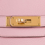 Herm�s 30cm Birkin Rose Sakura Clemence Leather Gold Hardware