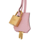 Herm�s 30cm Birkin Rose Sakura Clemence Leather Gold Hardware