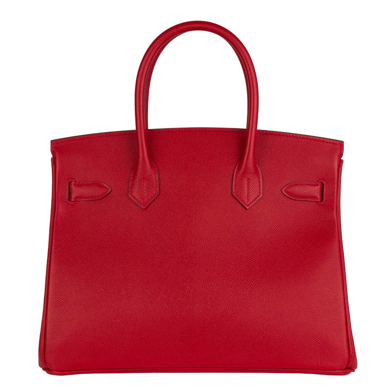 Herm�s 30cm Birkin Rouge Casaque Epsom Leather Gold Hardware