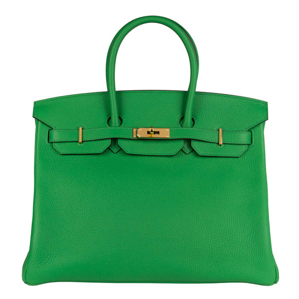 Herm√®s 35cm Birkin Bambou Clemence GHW