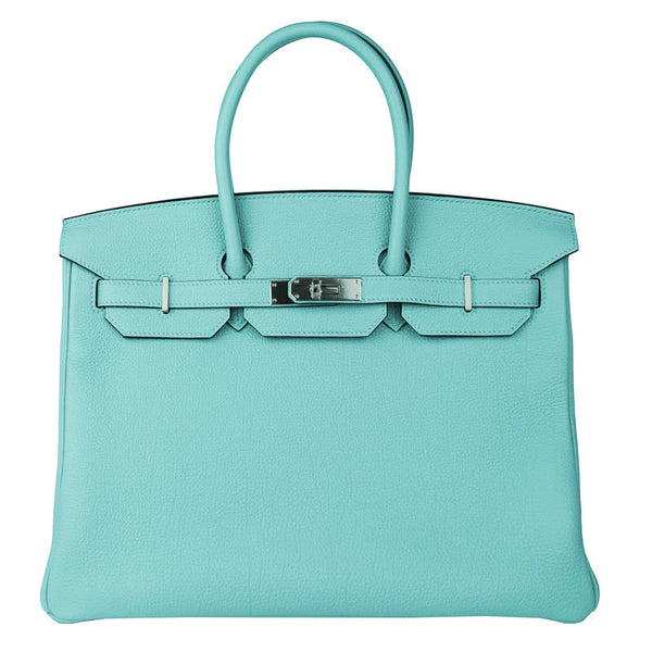 Herm√®s 35cm Birkin Bleu Atoll Togo PHW