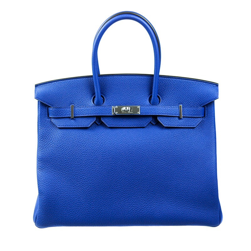 Herm√®s 35cm Birkin Bleu Electrique Togo PHW