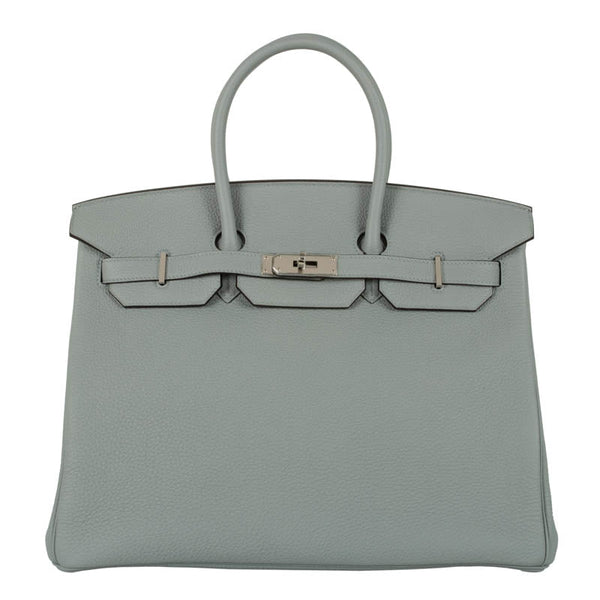 Herm√®s 35cm Birkin Bleu Glacir Togo PHW