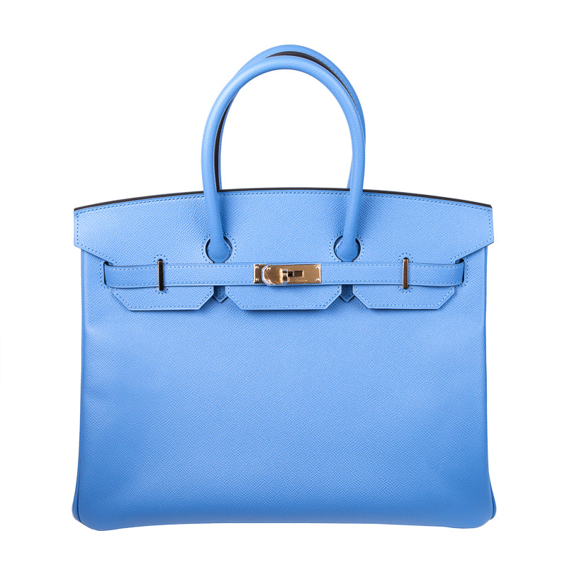 Herm√®s 35cm Birkin Bleu Paradis Epsom GHW