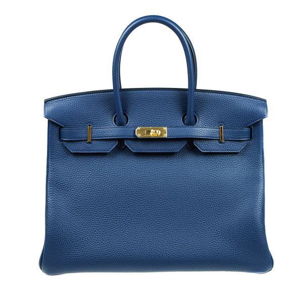 Herm√®s 35cm Birkin Bleu Saphir Togo GHW