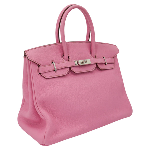 Herm�s 35cm Birkin Bubblegum Togo Leather Palladium Hardware