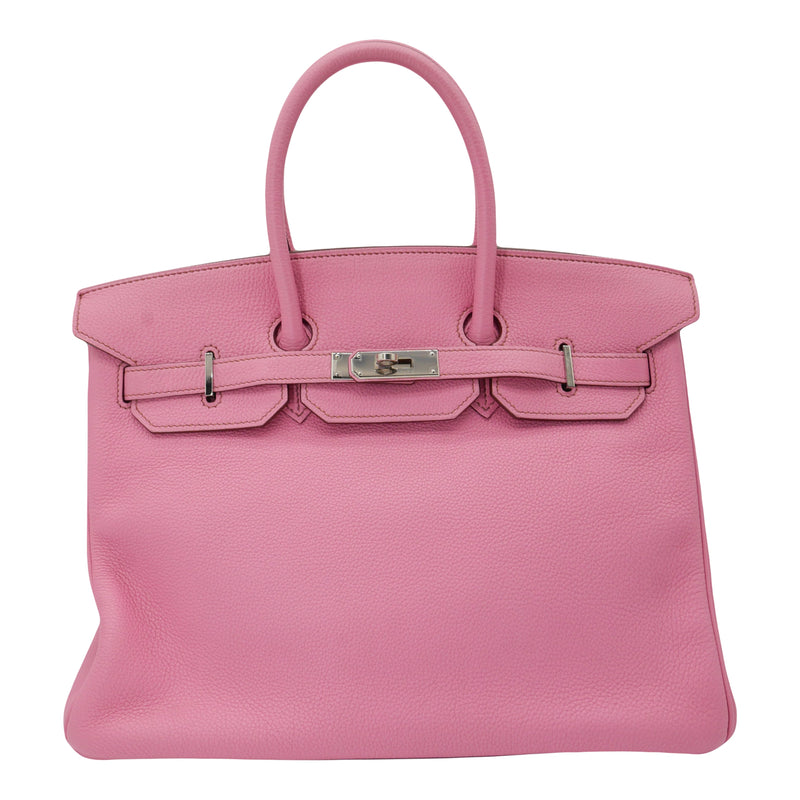 Herm�s 35cm Birkin Bubblegum Togo Leather Palladium Hardware