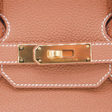Herm�s 35cm Birkin Gold Togo Leather Gold Hardware