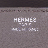Herm�s 35cm Birkin Gris Etain Togo Leather Palladium Hardware