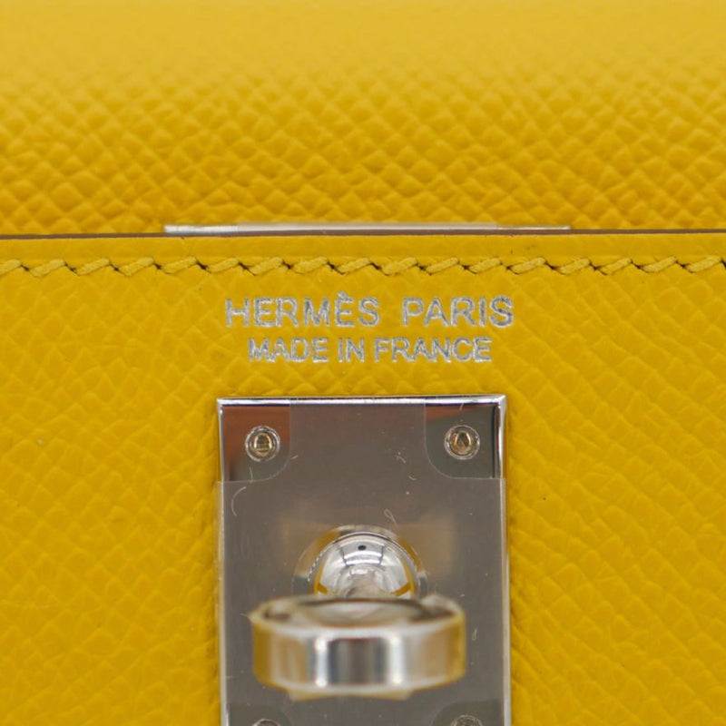 Herm�s Kelly Mini II Jaune De Naples Epsom Leather PHW