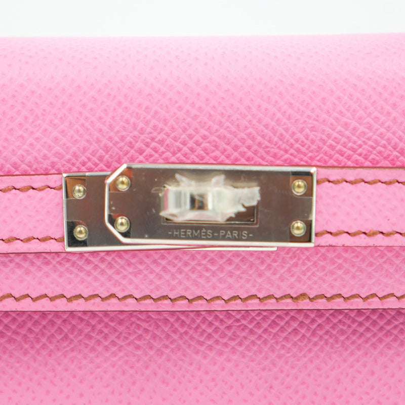 Herm√®s Mini Kelly II Bubblegum Epsom Palladium Hardware