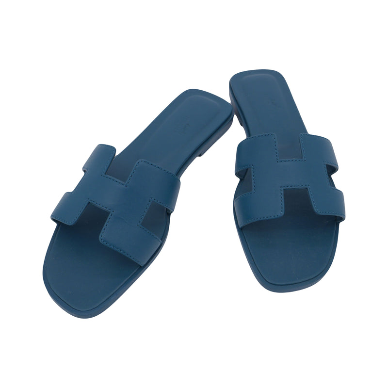 Herm�s Oran Sandals Teal