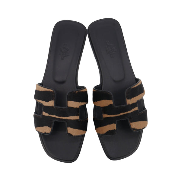 Herm�s Oran Sandals Zebra