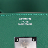Hermès 29cm Birkin Shoulder Light Vert Moyen Evercolor Leather Palladium Hardware