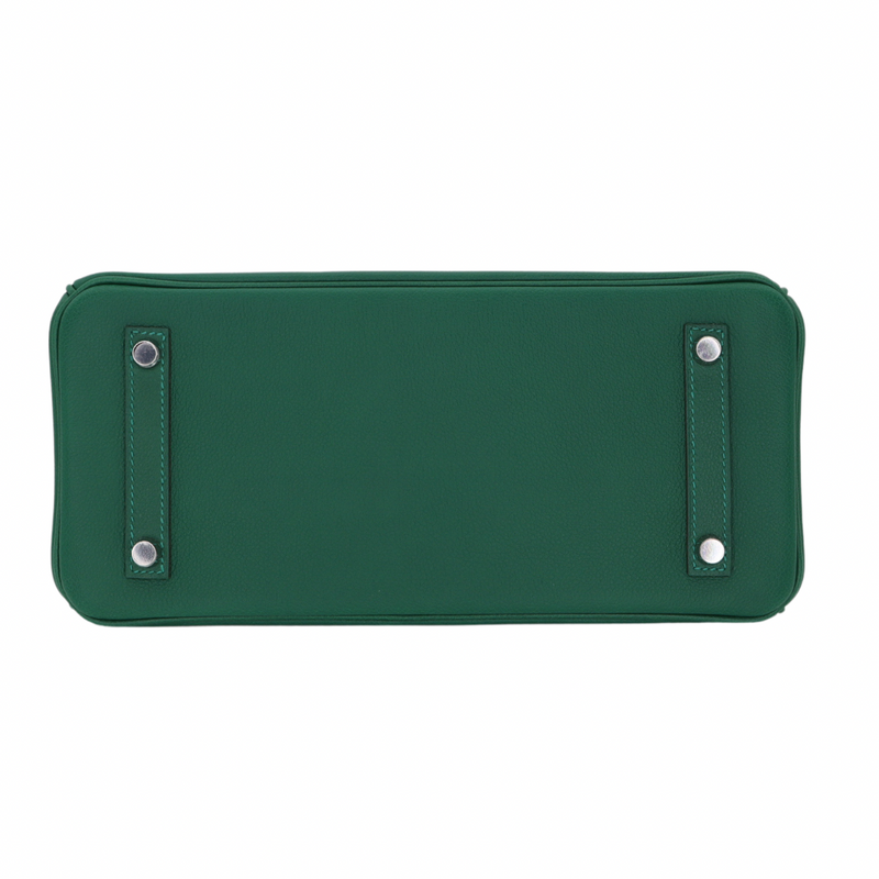 Hermès 29cm Birkin Shoulder Light Vert Moyen Evercolor Leather Palladium Hardware