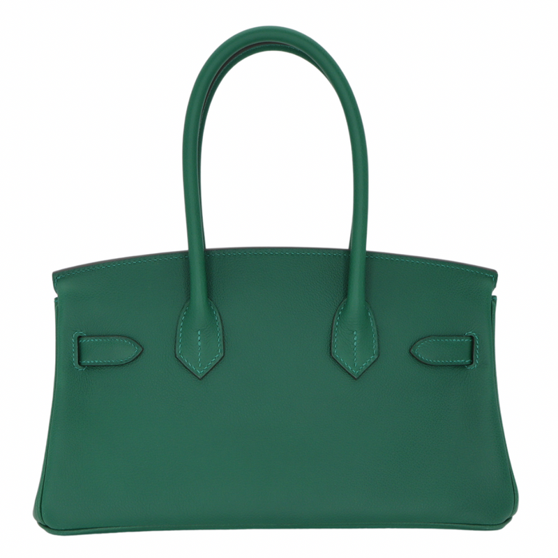 Hermès 29cm Birkin Shoulder Light Vert Moyen Evercolor Leather Palladium Hardware