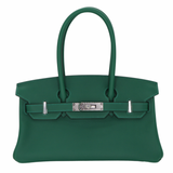 Hermès 29cm Birkin Shoulder Light Vert Moyen Evercolor Leather Palladium Hardware