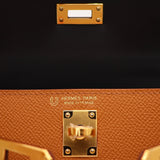 Hermès Kelly II Sellier Mini HSS Gold/Black Epsom Leather Gold Hardware