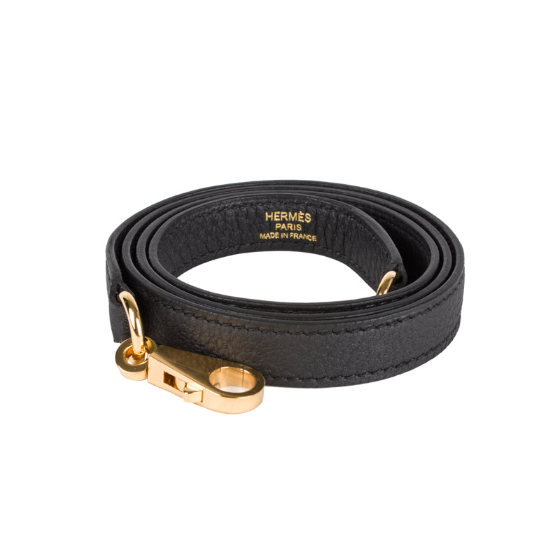 Hermès 25cm Kelly Retourne Black Togo Leather Gold Hardware