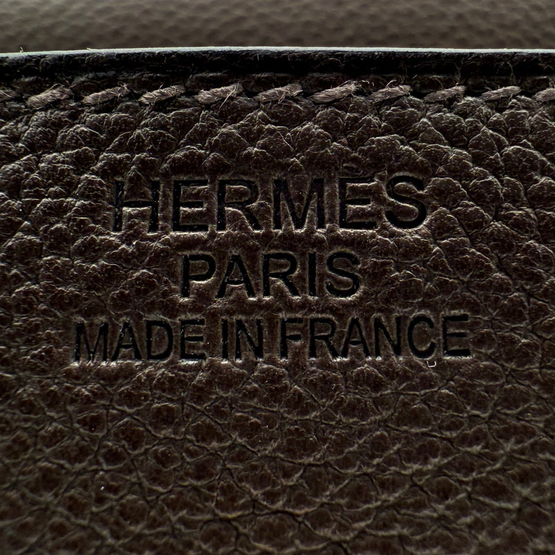 Hermès 30cm Birkin Ebene Barenia Faubourg Leather Gold Hardware