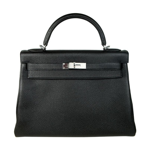 Priv√© Porter - Herm√©s 32cm Kelly Black Togo PHW