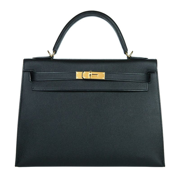 Priv√© Porter - Herm√©s 32cm Kelly Black Epsom GHW